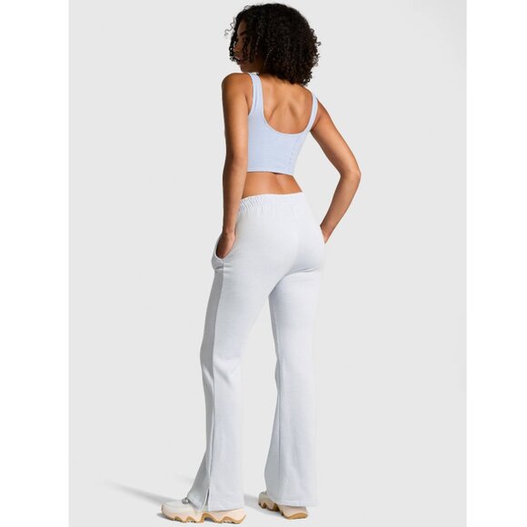 Victoria's Secret PINK Ivy Fleece Flare Leg Lilac Sweatpants XXL NWT - Picture 2 of 12